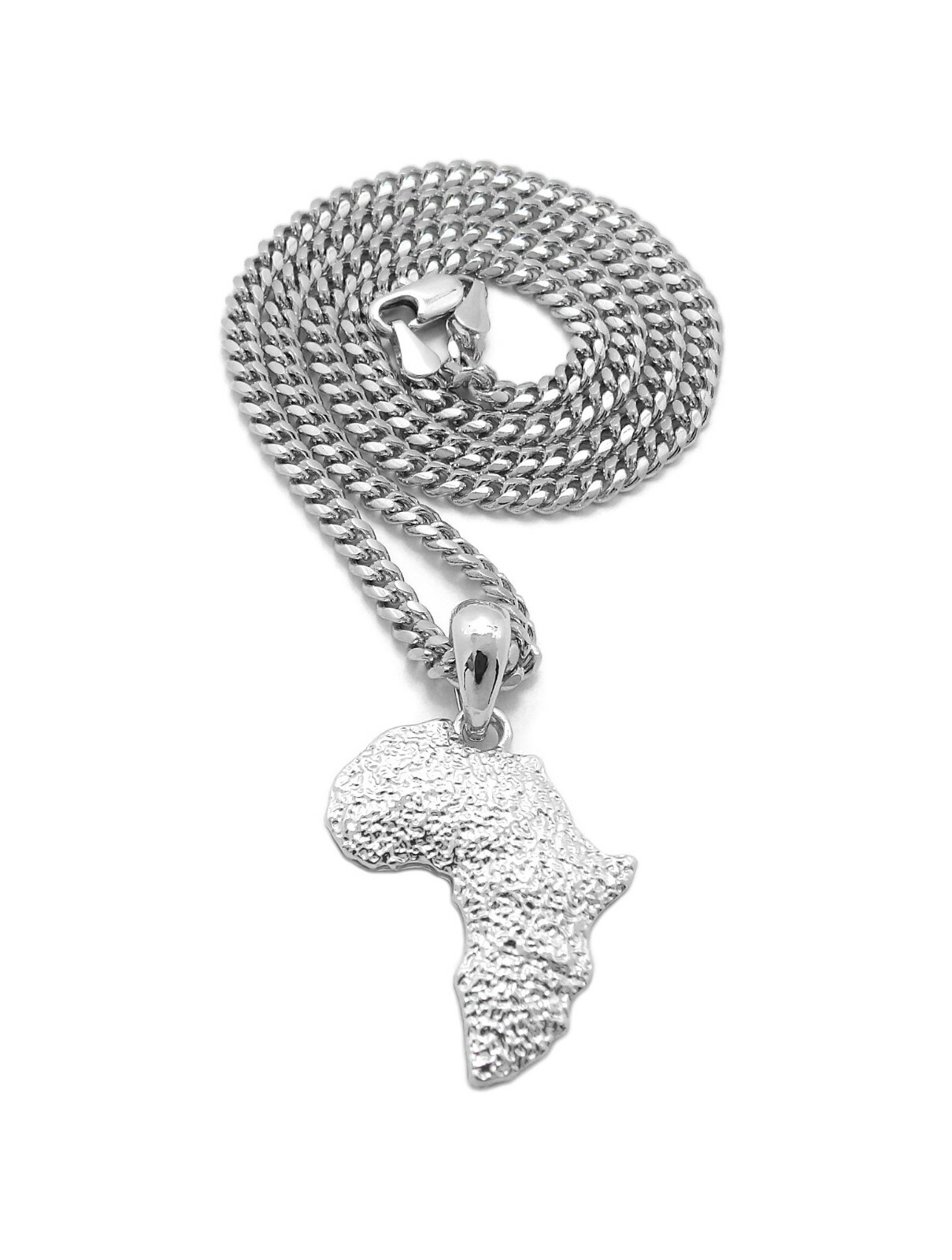 Mini Size Africa Continent Pendant 18″,20″,24″ Various Chain Necklace XMP162
