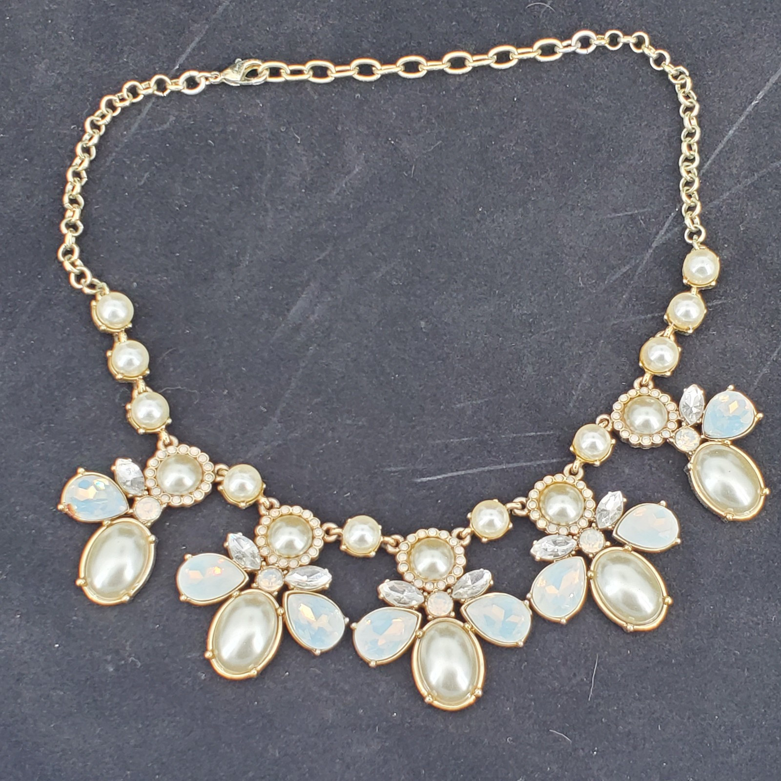 Elegant & Sophisticated Princess Length Pearl Cabochons Crystals Teardrop Silver
