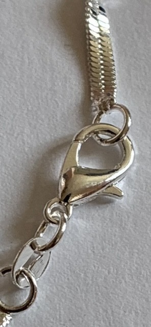 324–Double Water Wave Chain 24″ in .925 Sterling Silver Plated Necklace NEW