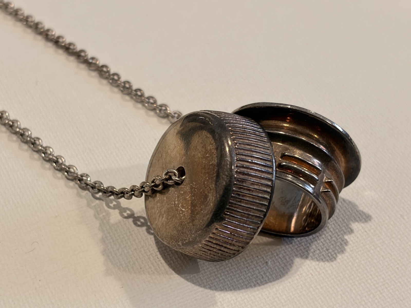 Maison Margiela Line 11 Unisex Silver Chain Bottle Cap Replica Pendant Necklace