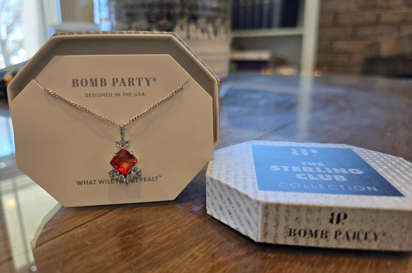 Bomb Party Sterling Club Necklace, RBP2997, Bi Color, .925 Solid Sterling Silver