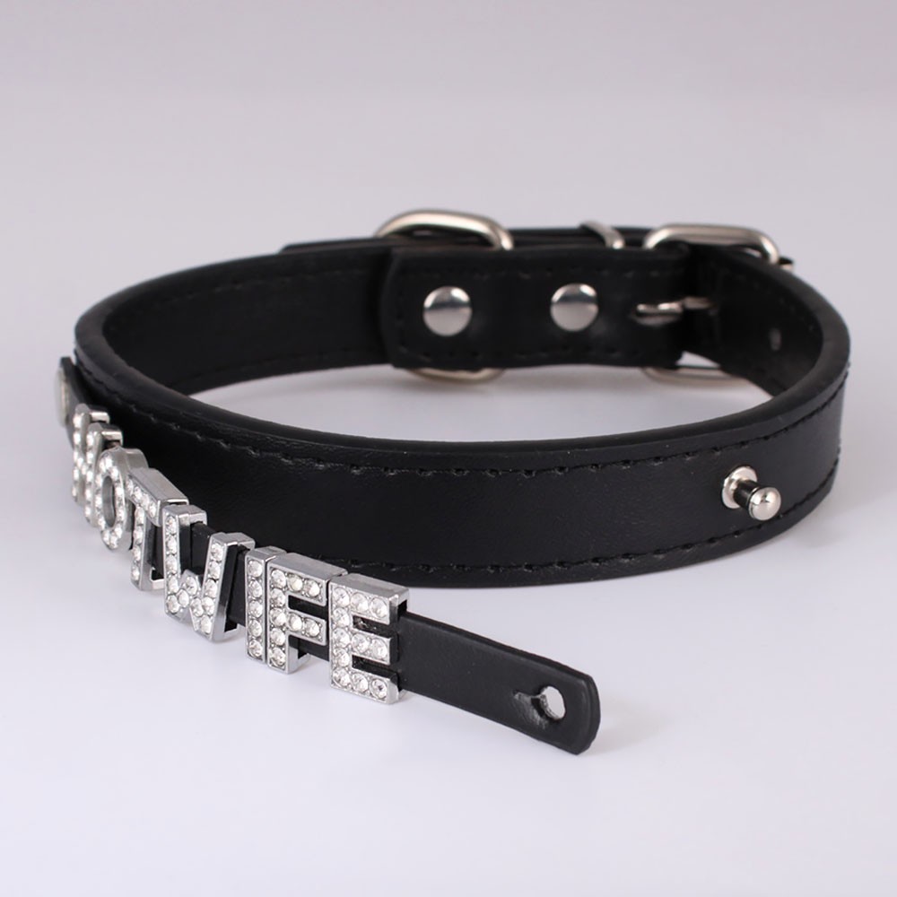 Necklace Choker Custom Chocker Collar BDSM Gift DIY SISSY Adjustable Letters