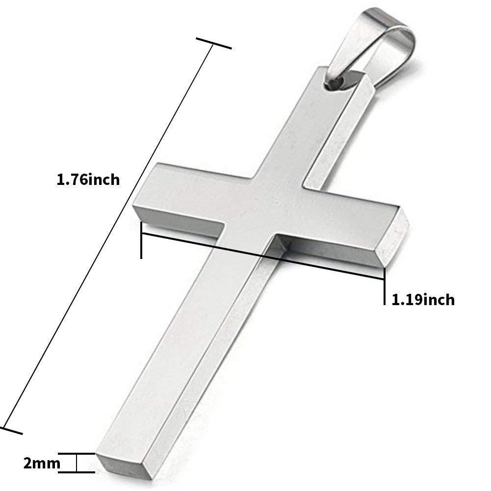 Personalized Cross Pendant for Men Women Custom Engraved Cross Pendant Jewelry