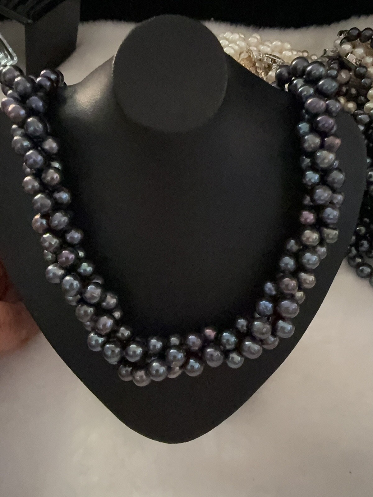 Cultured Pearl Necklace W. Real 925 Silver Clasp, different Colors And Sizes.