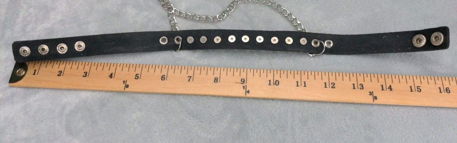 Gothic Spike Necklace Choker Faux Leather Punk Collars Black Emo Lot Of 2
