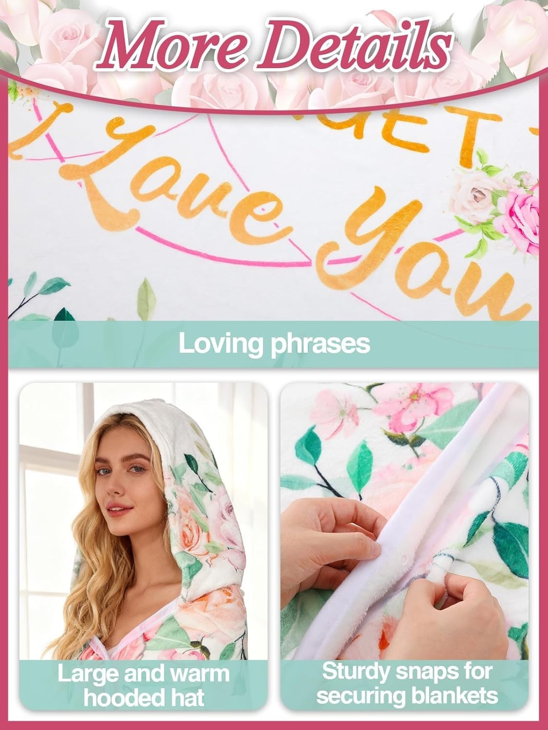 47x73in Anniversary Birthday Gifts for Women from Husband – Wearable Blanket …