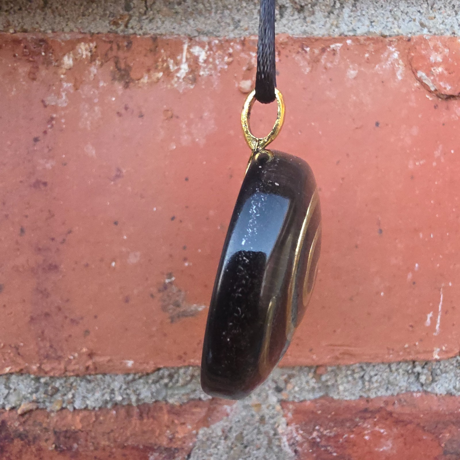 Orgonite Orgone Gold Spiral Crystal Positive Energy Pendant Necklace Spiritual