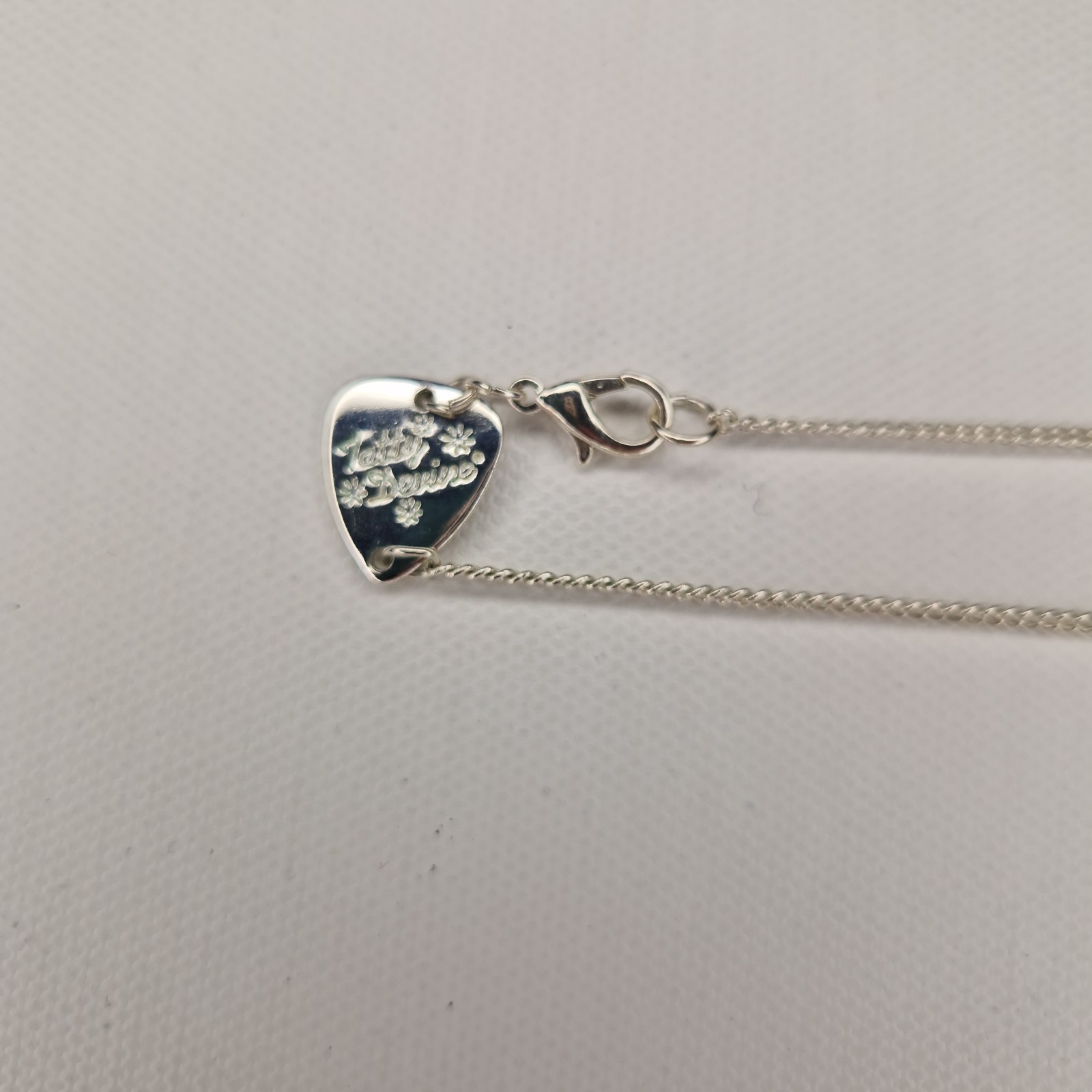 Tatty Devine Open Book Pendant Necklace Acrylic White Metal 60cm Long