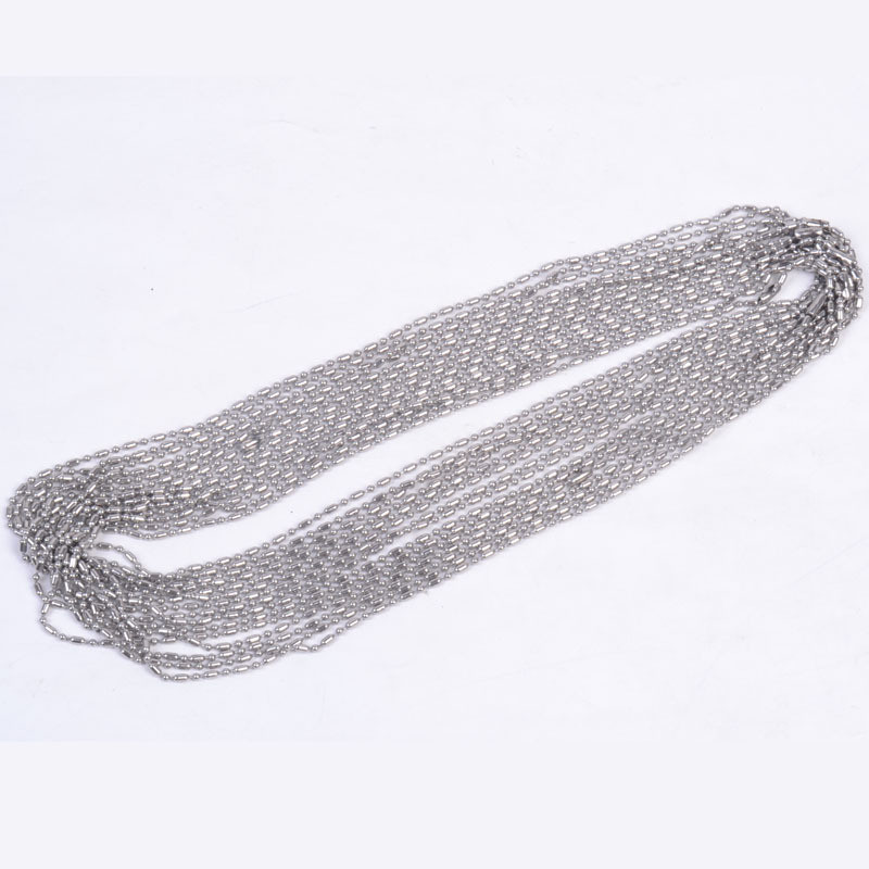 16″-40″100pcs/Lot Fashion DIY Chain Stainless Steel 2mm Link Chain Necklace
