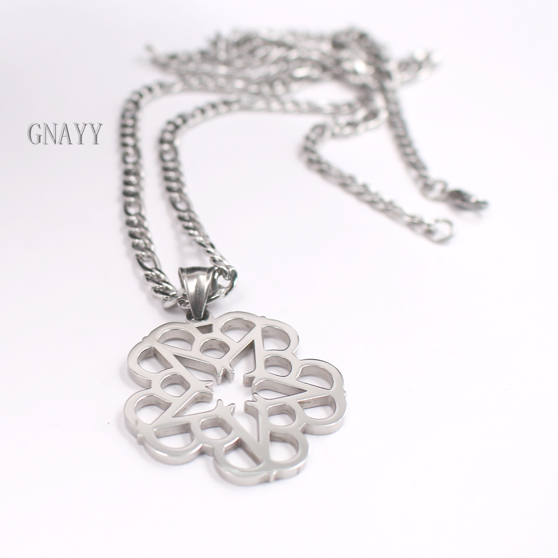 GNAYY Black Veil Brides America Rock Band BVB Letter Pendant Necklace Silver 24′