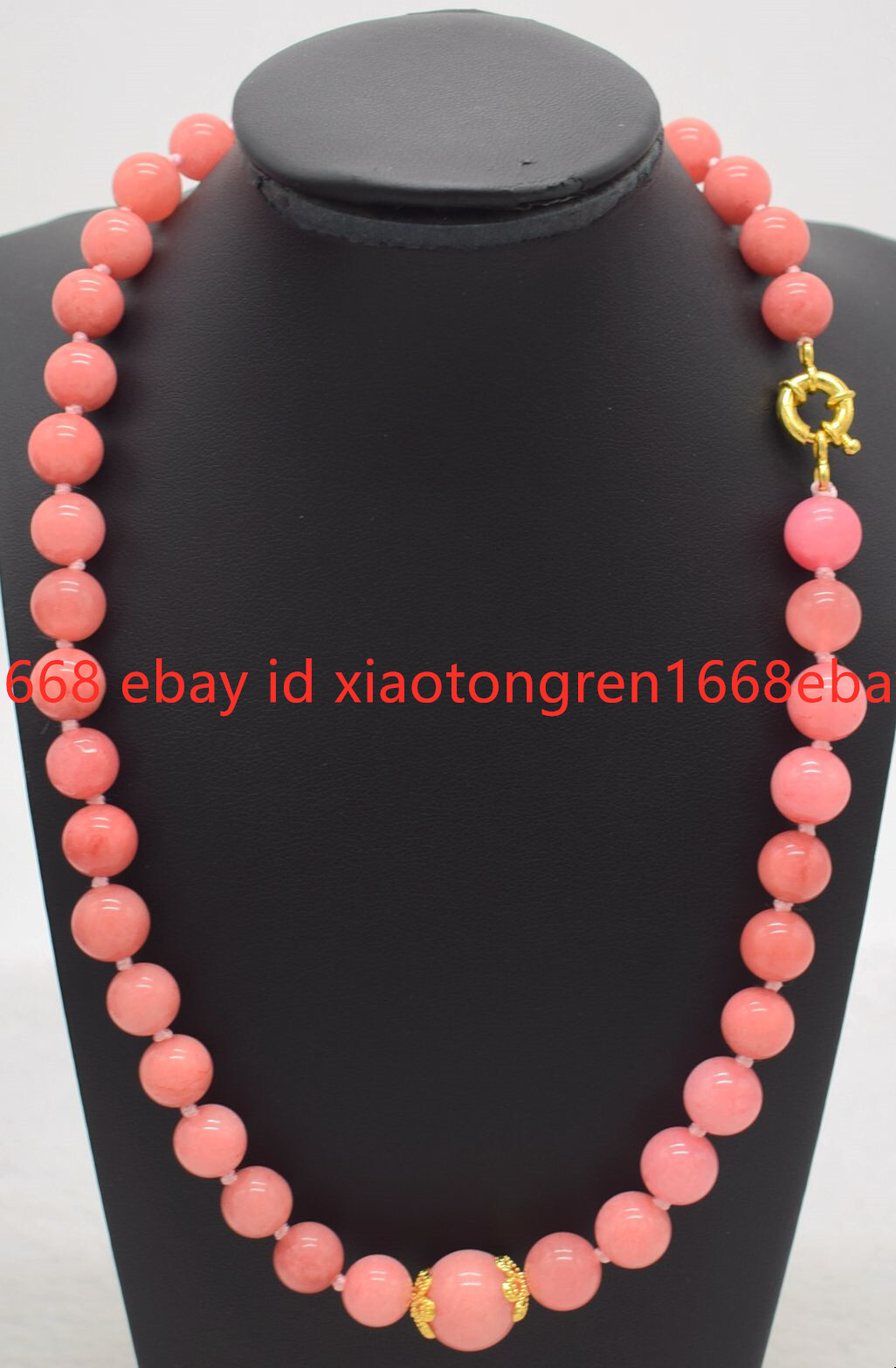 Elegant Natural 8mm Pink Rhodochrosite Gemstone Round Beads Necklace 16-24in