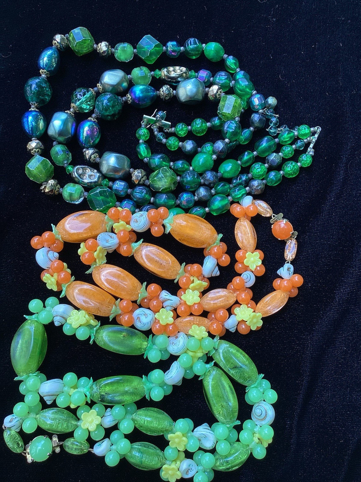 3 Signed West Germany Vintage Necklaces