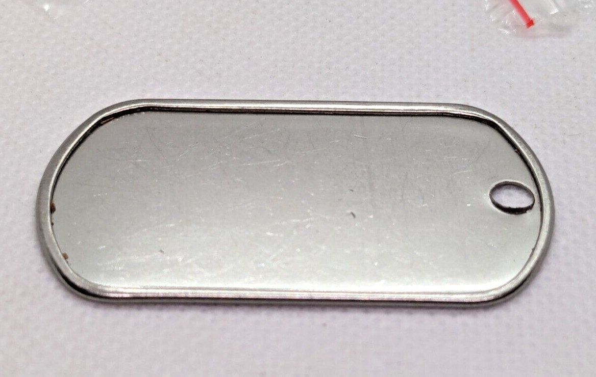 Lot of 30 Blank Plain Stainless Steel Dog Tags Pendant Matte Finish Jewelry