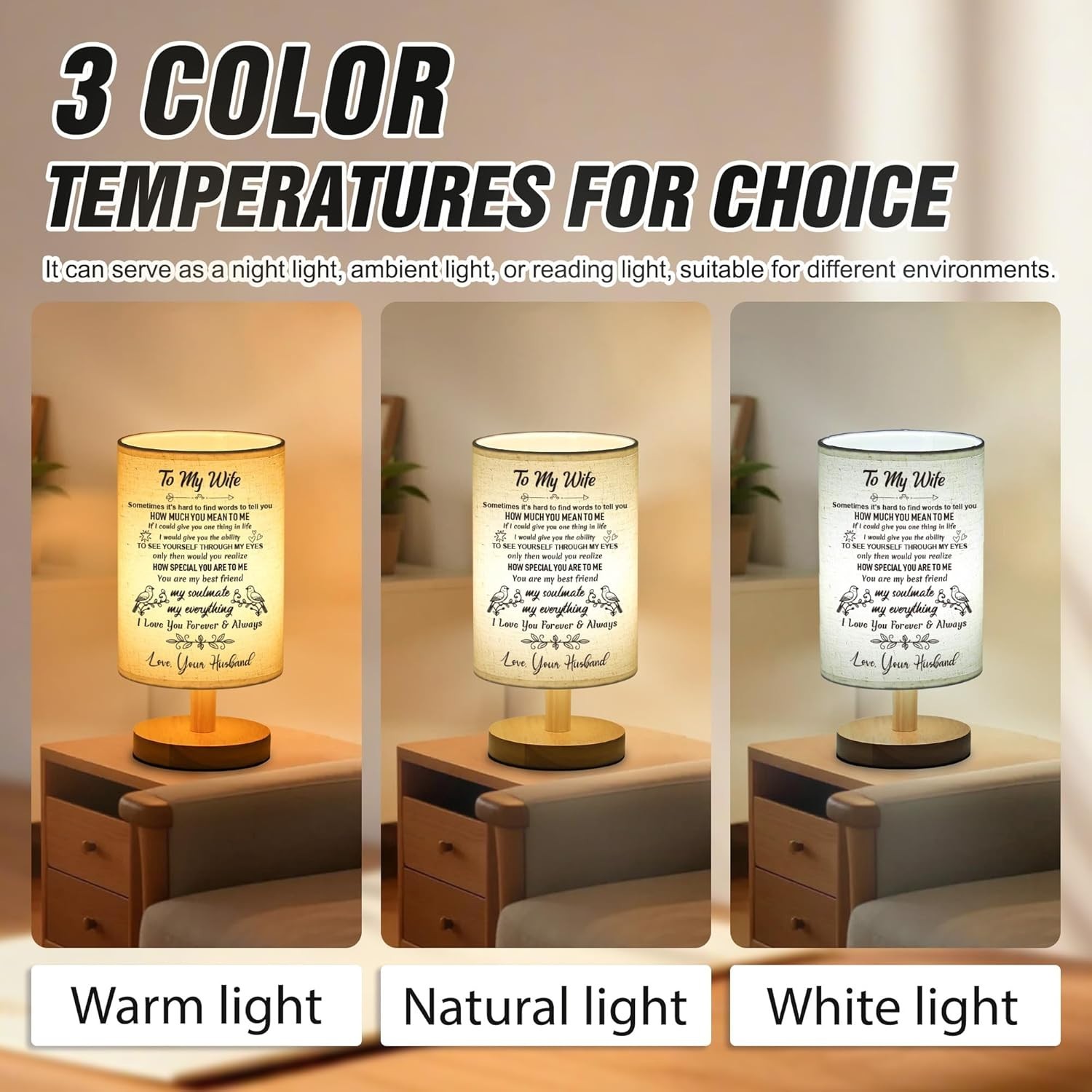 LED Light Valentines Day Gift For Wife Anniversary Gifts Ideas Birthday Present