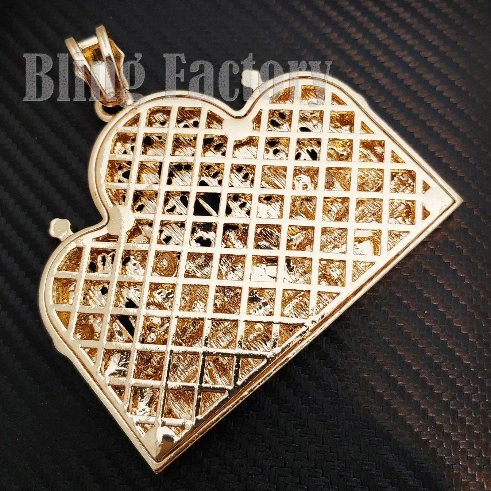 JUMBO LAST SUPPER HIP HOP ICED CUBIC ZIRCONIA RAPPER GOLD PLATED CHARM PENDANT