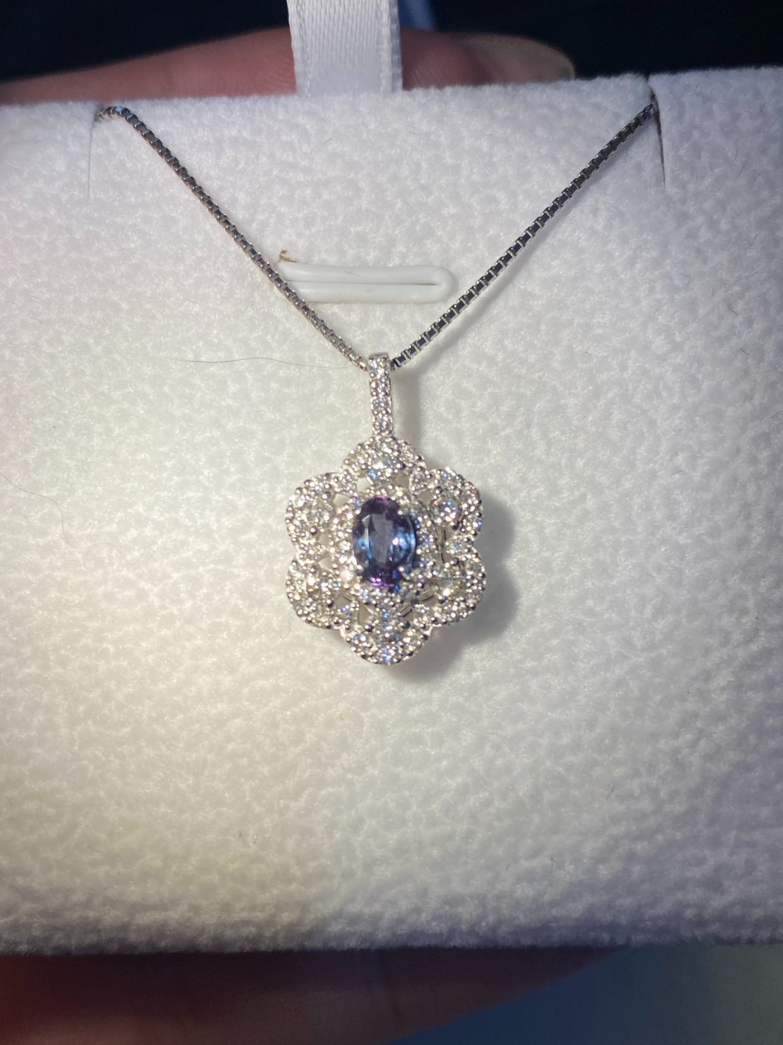 [jerseychou] Natural alexandrite 0.45 ct ,pt850~pt950 , TGC