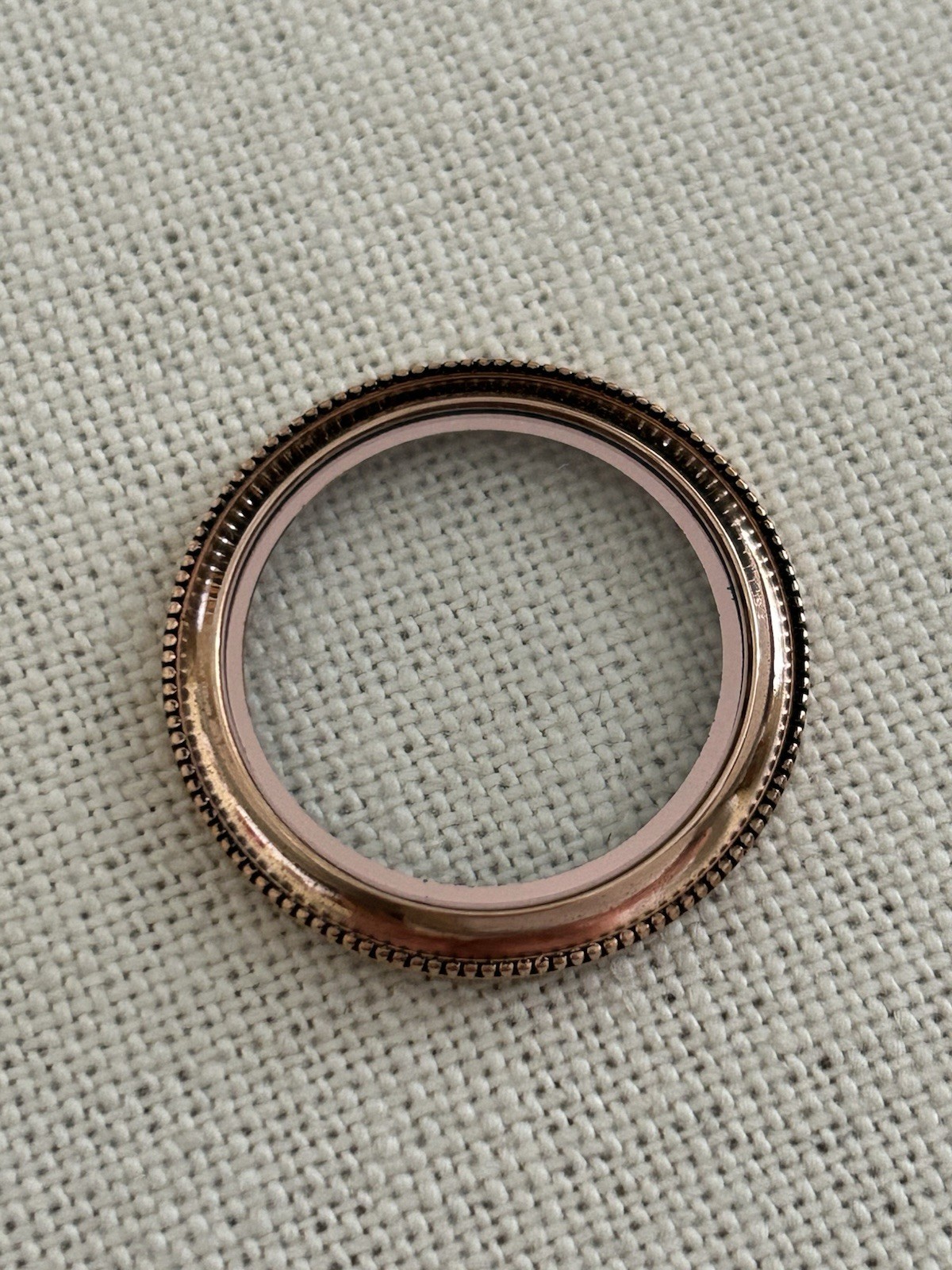 Authentic Origami Owl BZ4012 Large Rose Gold Heirloom Twist Locket Face “New”