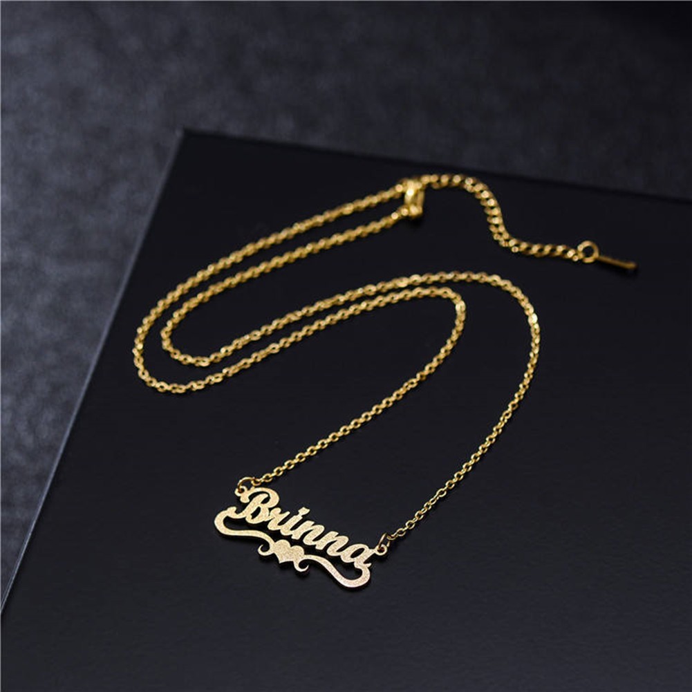 Personalized Name Heart Pendant Necklace for Women Custom Made with Any Names