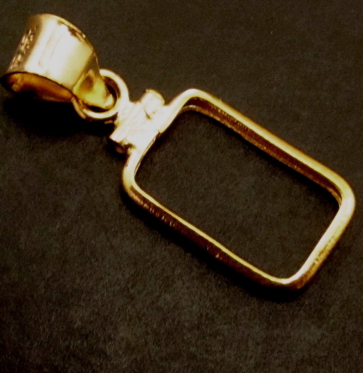 Coin Bezel 14K Gold Filled for 5 g Gold Credit Suisse Pamp Bar 23.5 x 14 x 1.3mm