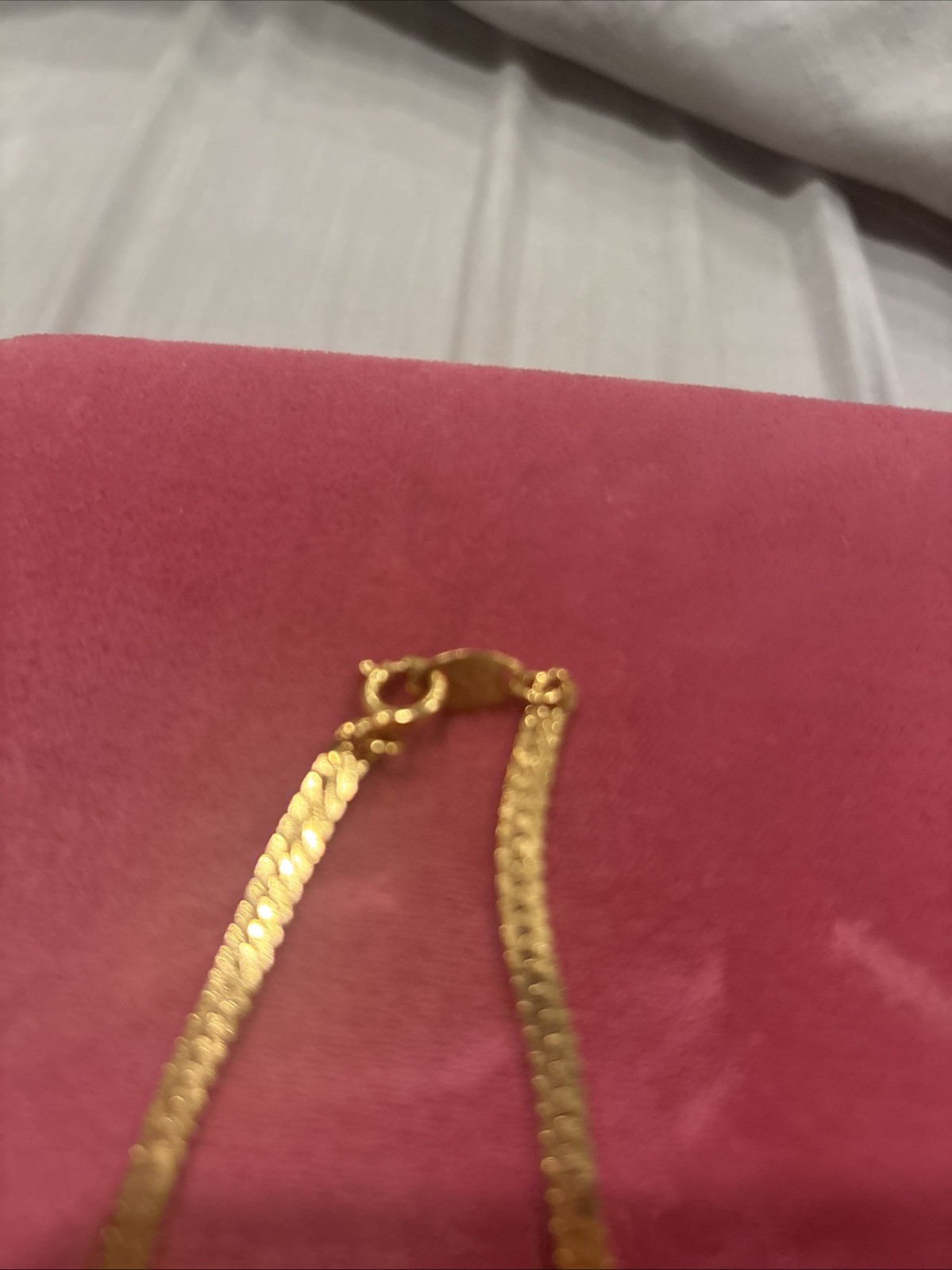 V Elegant Multi Color Stone Pendant With Gold Tone 16 Inch Chain Necklace, Fas J