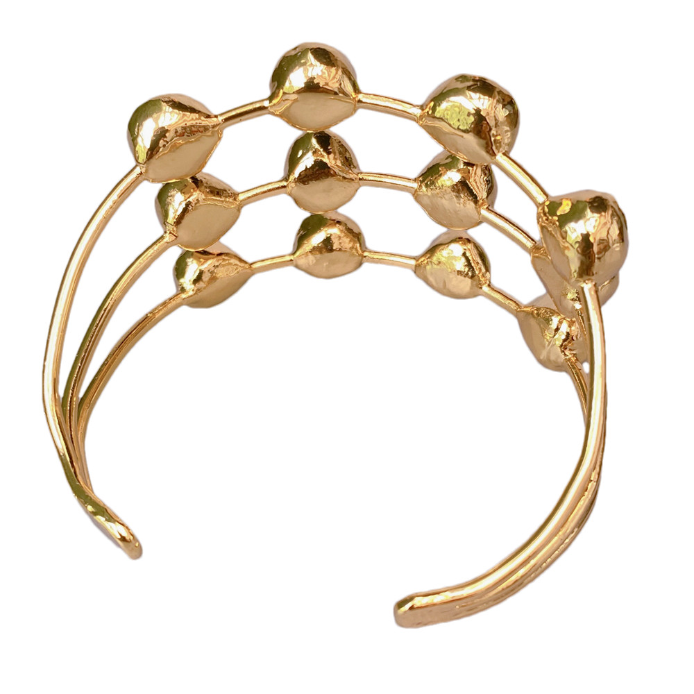 Muli Rows White Freshwater Pearl Bangle Bracelet Female Jewelry