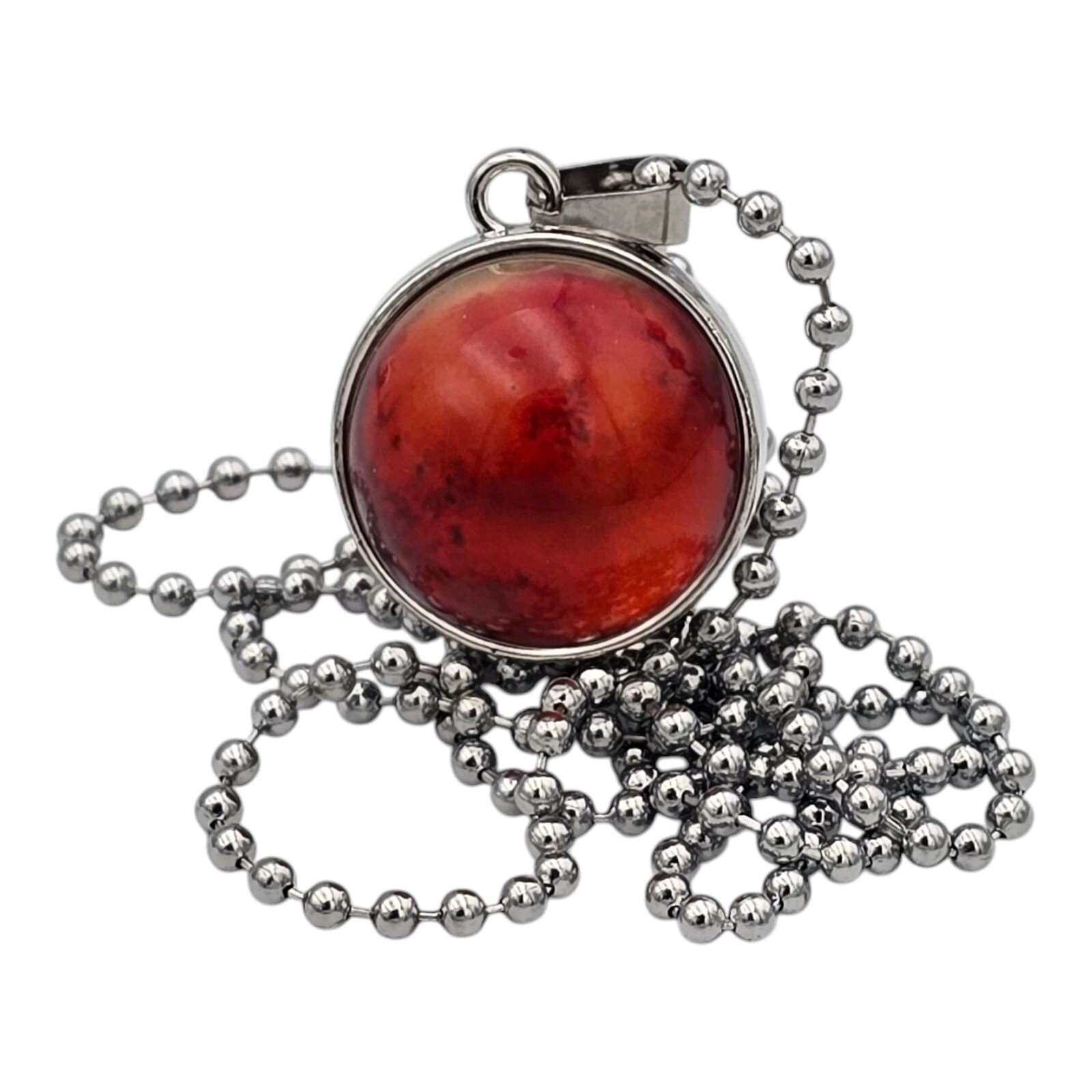 Solar System Planet Necklace Glass Dome Pendant Galaxy Astronomy Moon Science