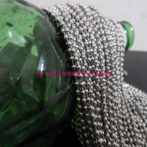 1.5mm-12mm 16-40″ Women’s Me’s 316L Stainless Steel Ball Chain Necklace Jewelry