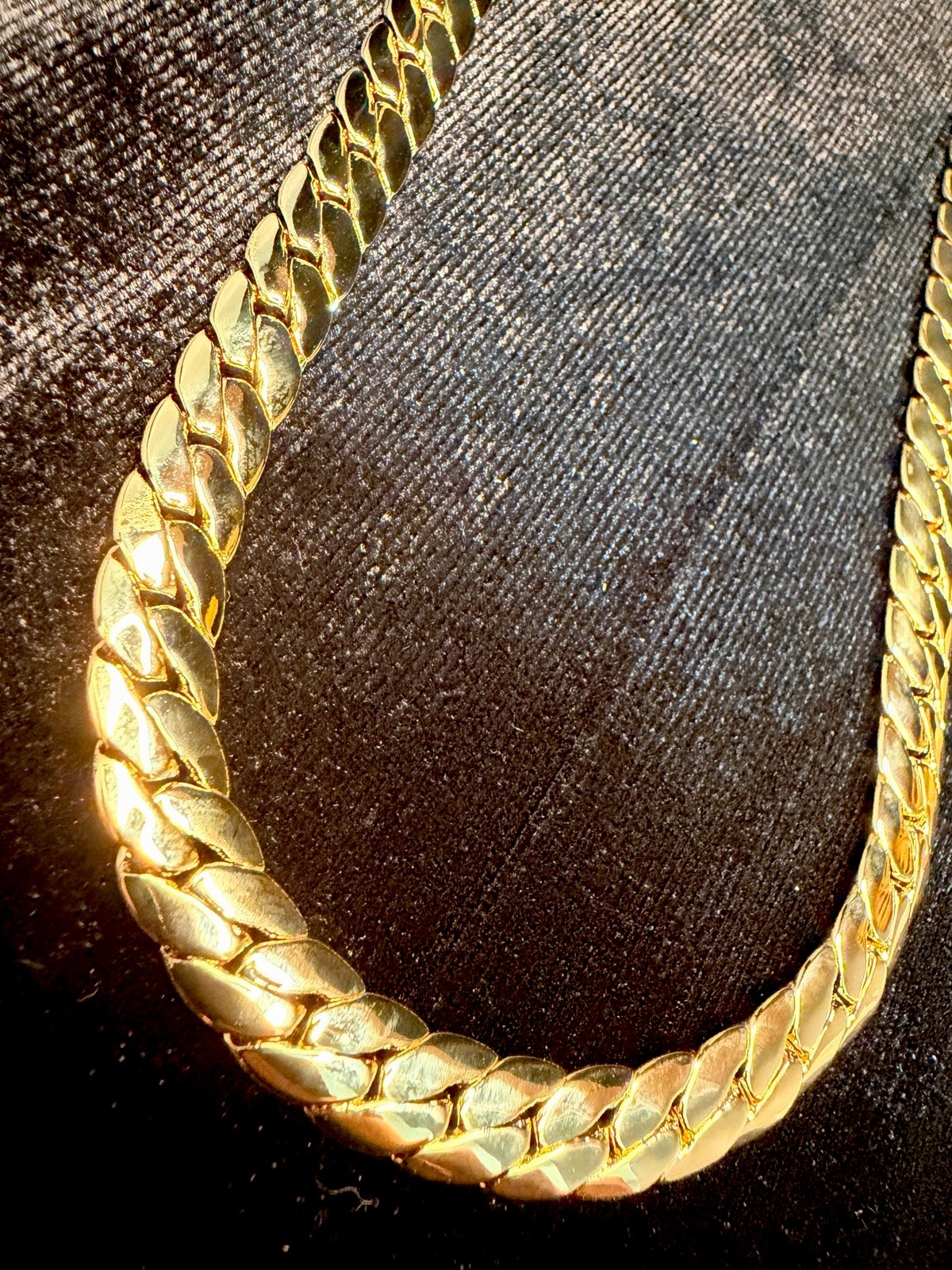 Miami Cuban 24in 8MM 14K Stamped Gold Filled W/ Box Lock BRAND NEW