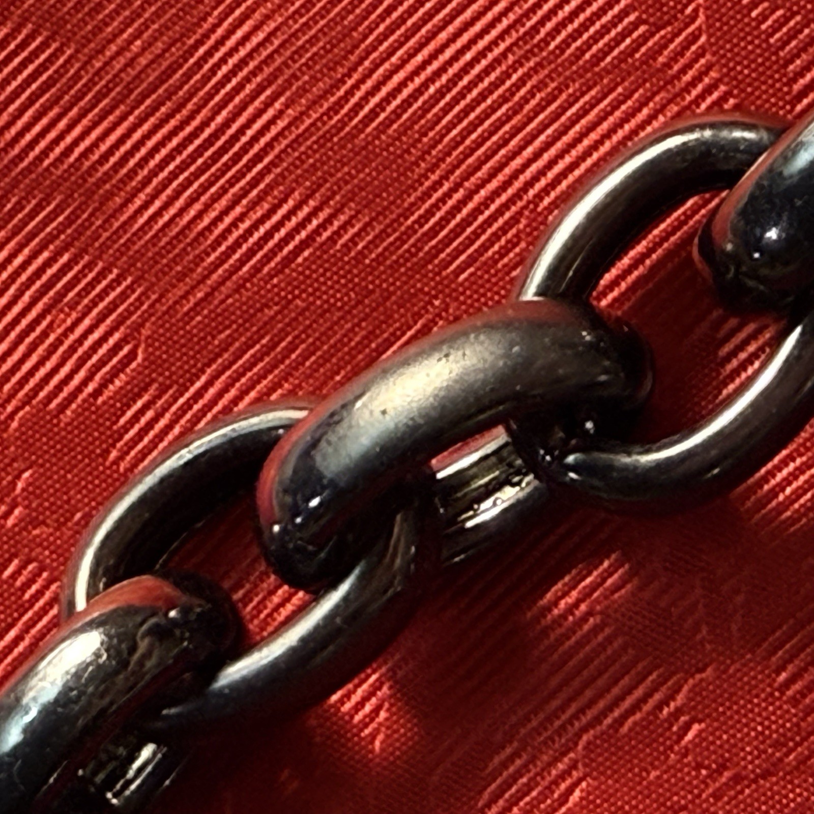 Gothic Heavy Chunky Chain Link Black Crystal Gunmetal Statement Necklace 17”-20”