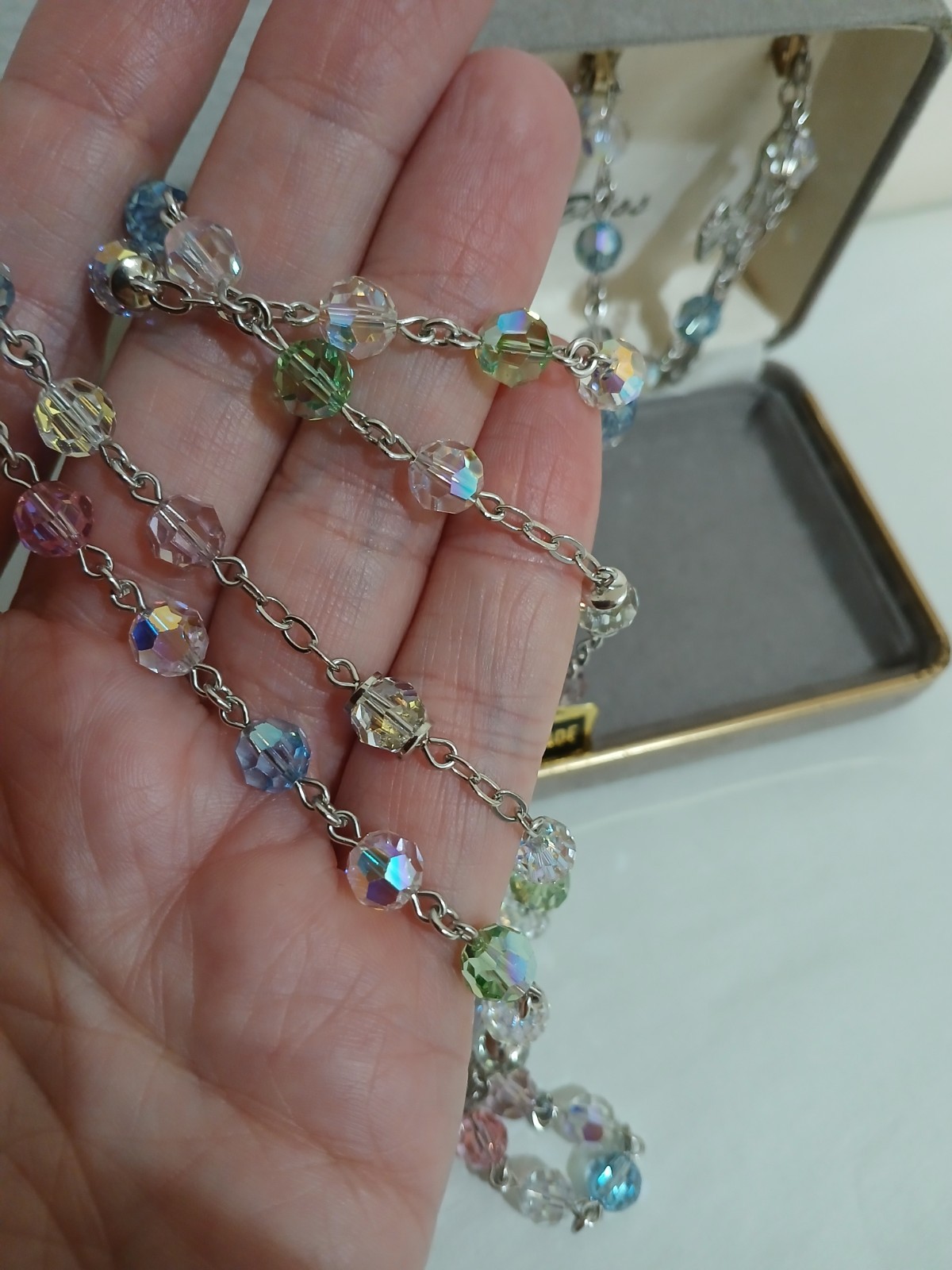 Bliss Religious Necklace Swarovski Rhodium Finish