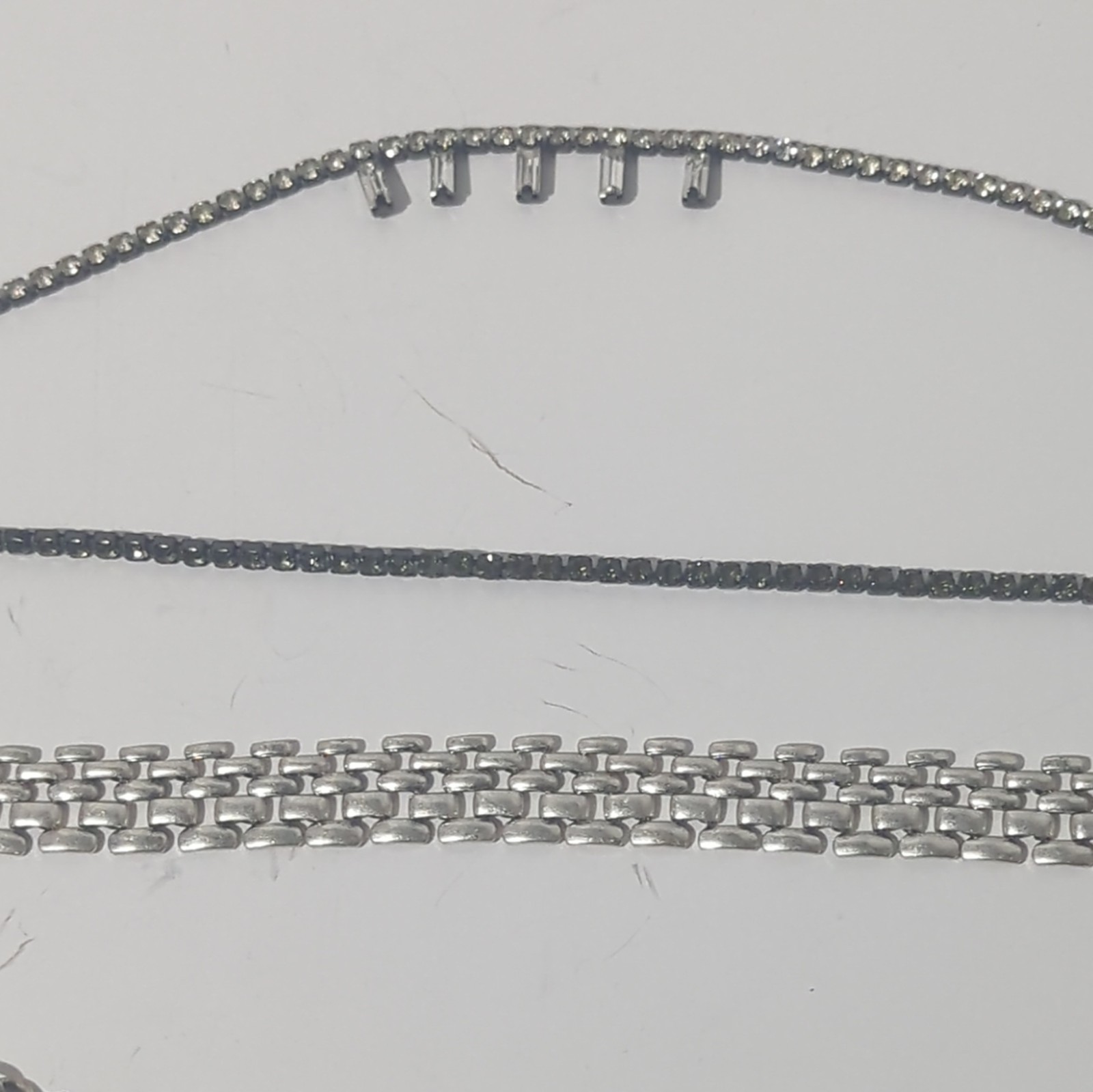 Stella & Dot 5-in-1 Convertible Statement Necklace Silver Pearl Crystal Layered.