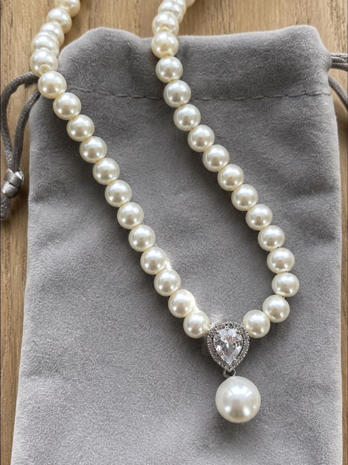 8mm Genuine Freshwater Pearl Necklace 17-20” Natural Pearls 925 Sterling Silver