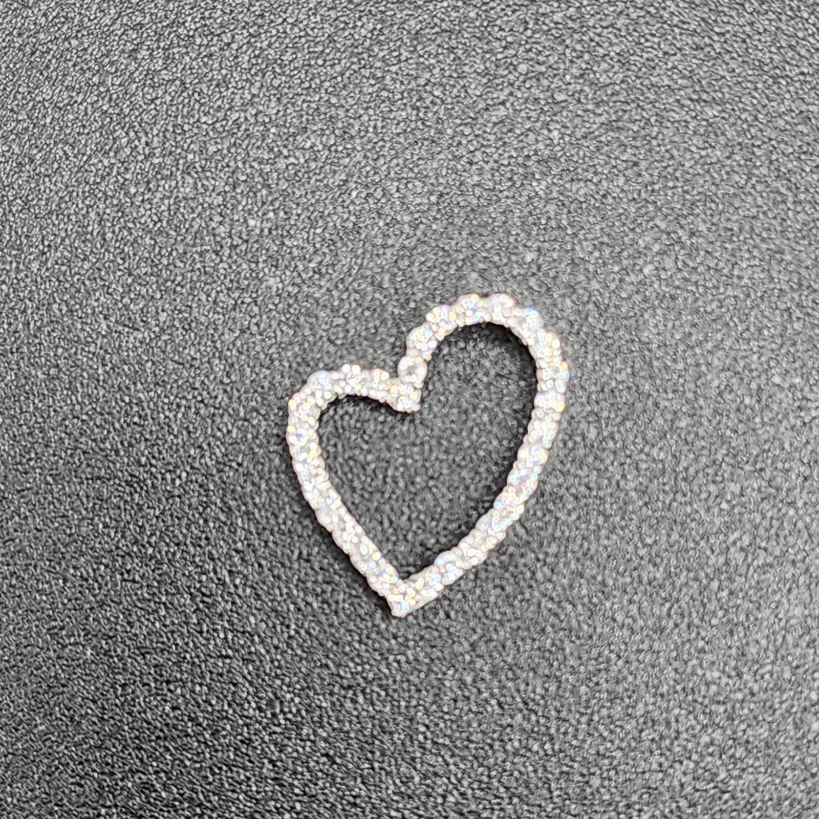 925 NEW Sterling Silver Pendant Cubic Zirconia Heart 19mm