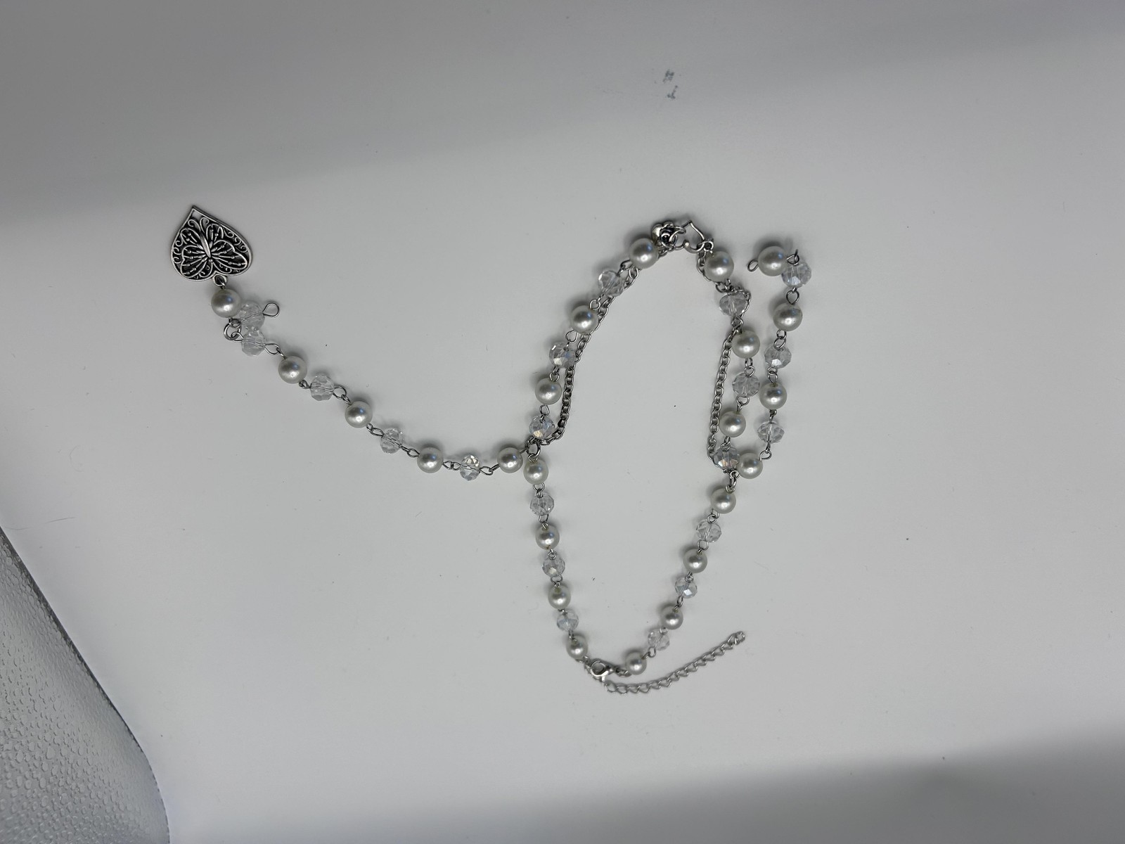 Necklace Gray Hematite Beaded 18 Inch Gemstone Strand Lobster Clasp Jewelry