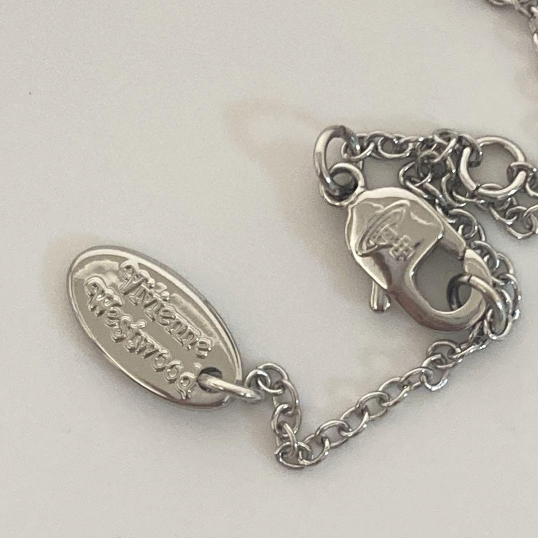Vivienne Westwood Silver Petra Necklace Silver Shell Heart w/drawstring [EJ003