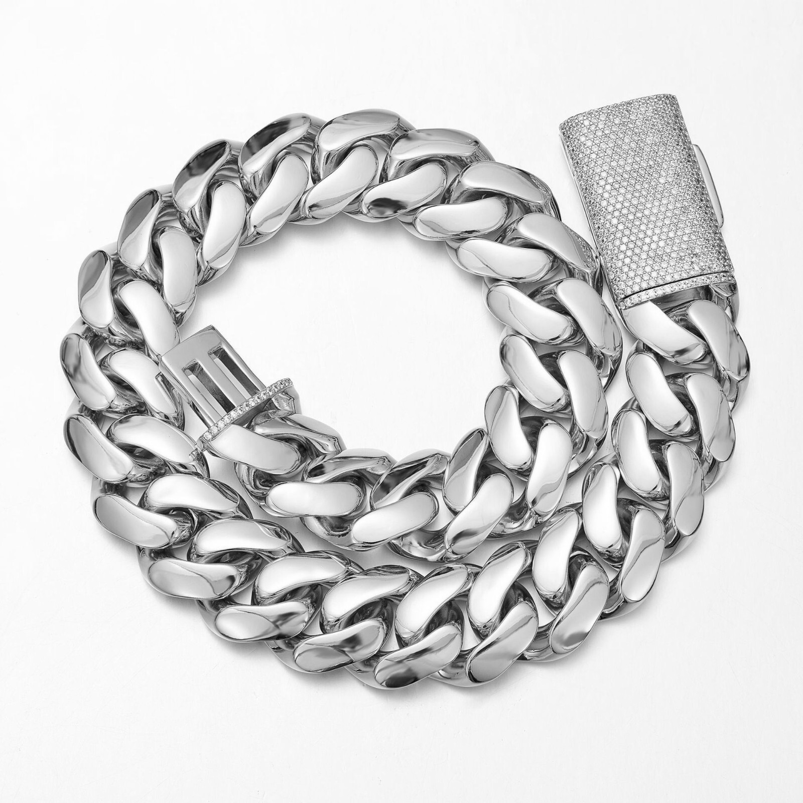 10-22mm Stainless Steel Miami Hip Hop Cuban Chain Necklaces or Bracelets