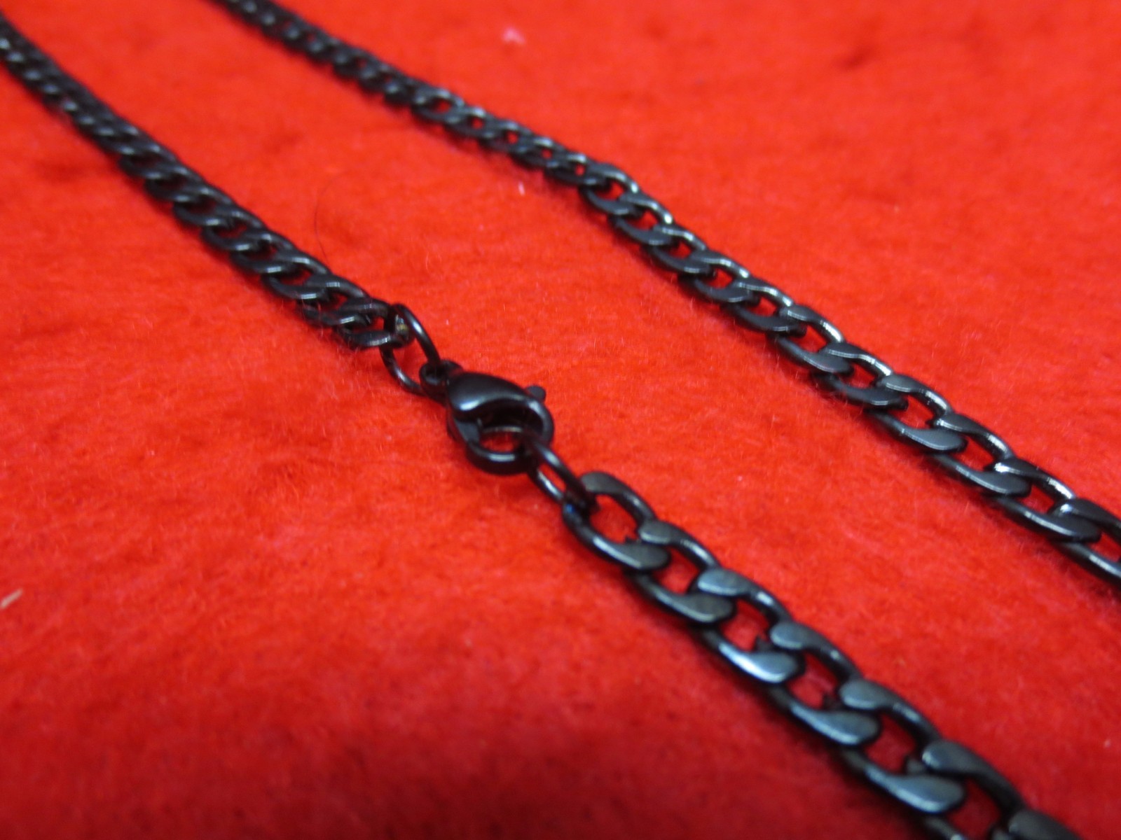 16″-48″ Men Stainless Steel Gold-Silver-Black -Plated, 5mm Curb Cuban Chain
