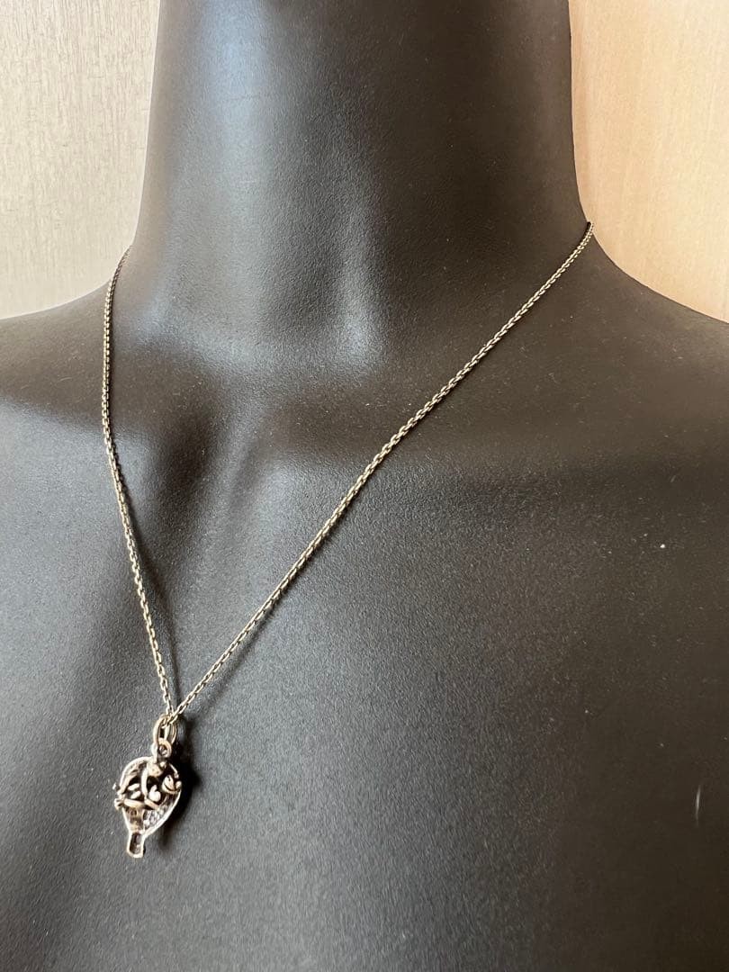 Vintage 925 Sterling Silver Frog Pair Necklace