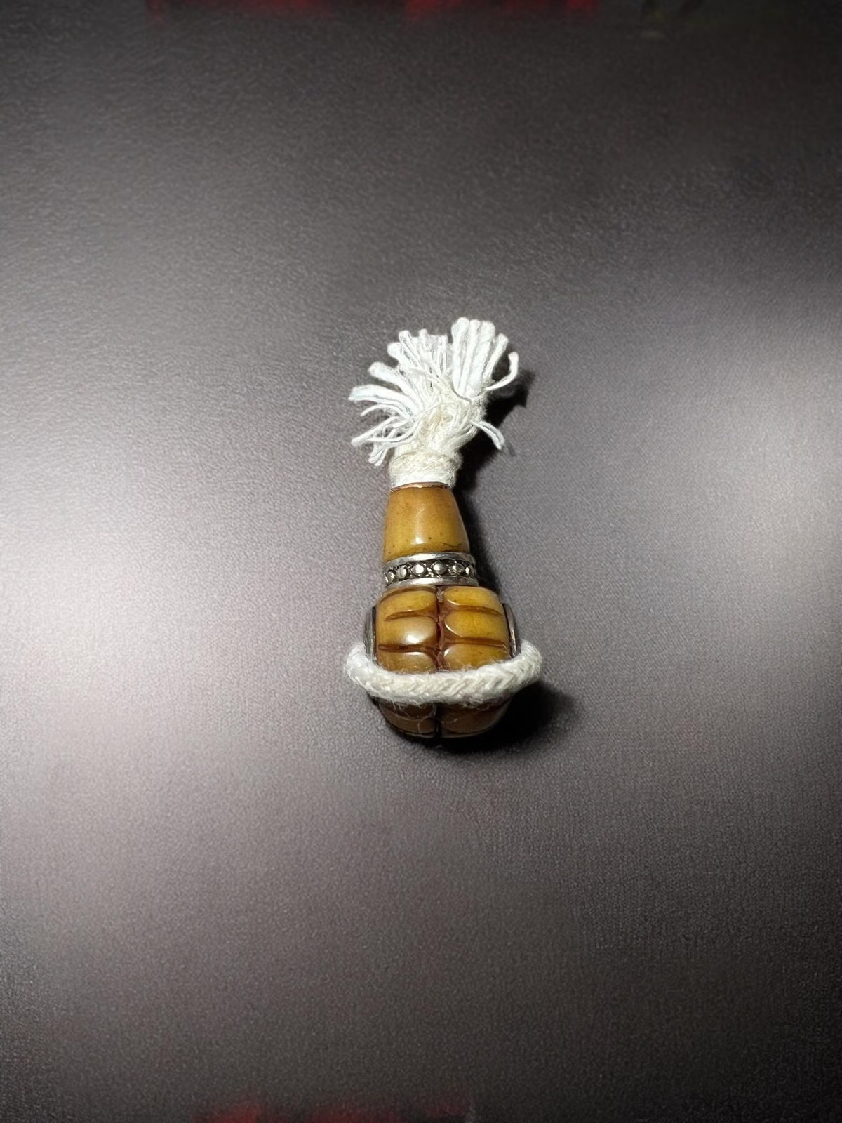 Antique Nepal Tibet Buddhist Carved Yak Bone Mala Prayer Guru Bead