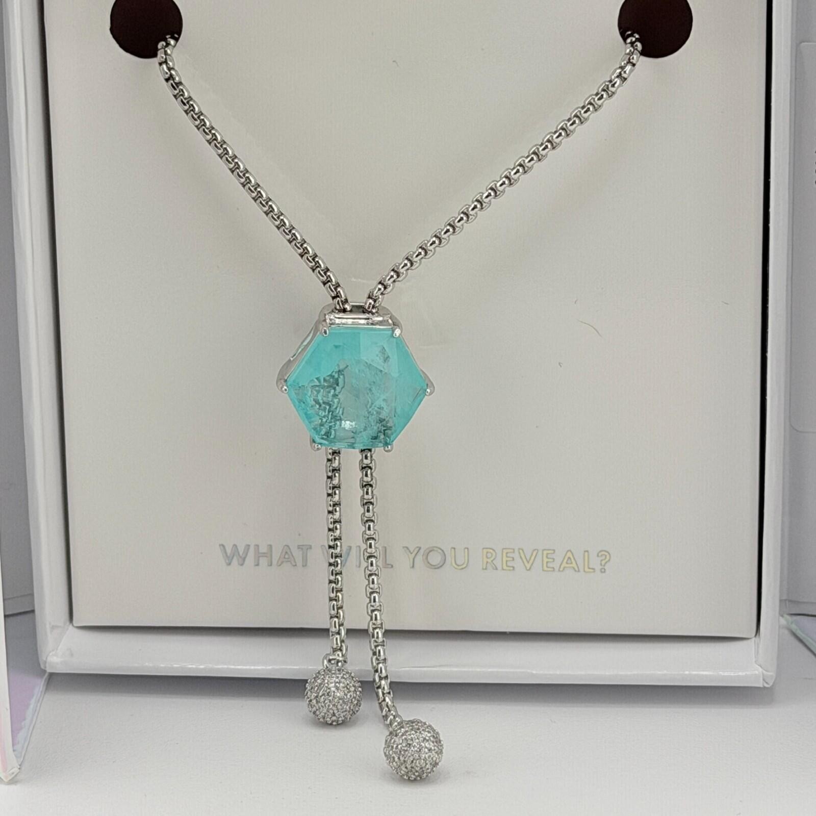 Bomb Party MHA Mental Health “Rise and Shine” Aquamarine to Rubellite on Rhodium