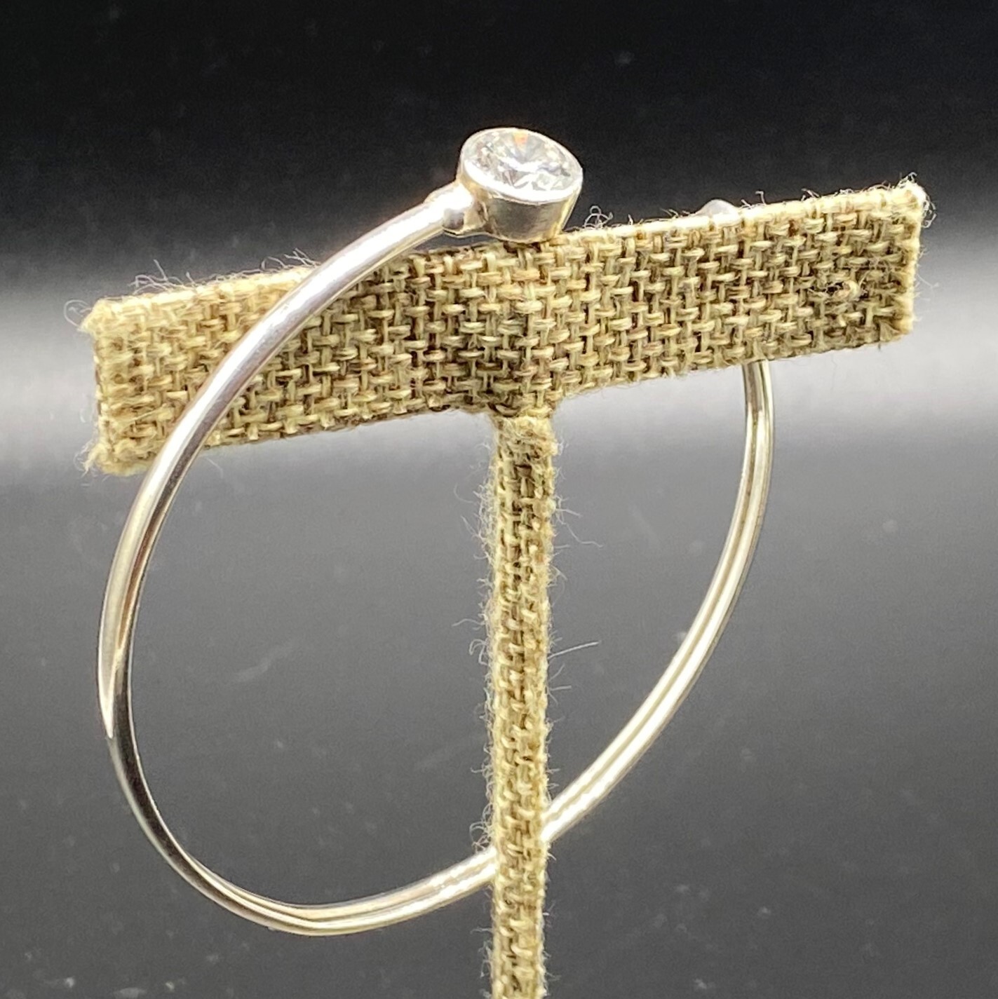 SILPADA-Sterling Silver ‘Punctuation’ Flexible CZ Cuff Bracelet B2400