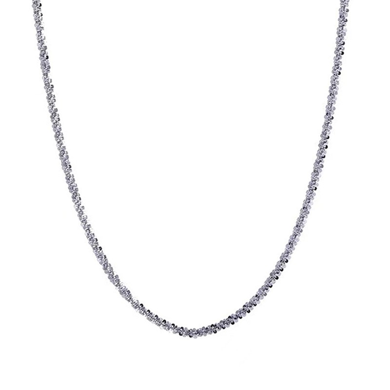 S925 Sterling Silver Necklace Women’s Versatile Premium Italian Gypsy Plain