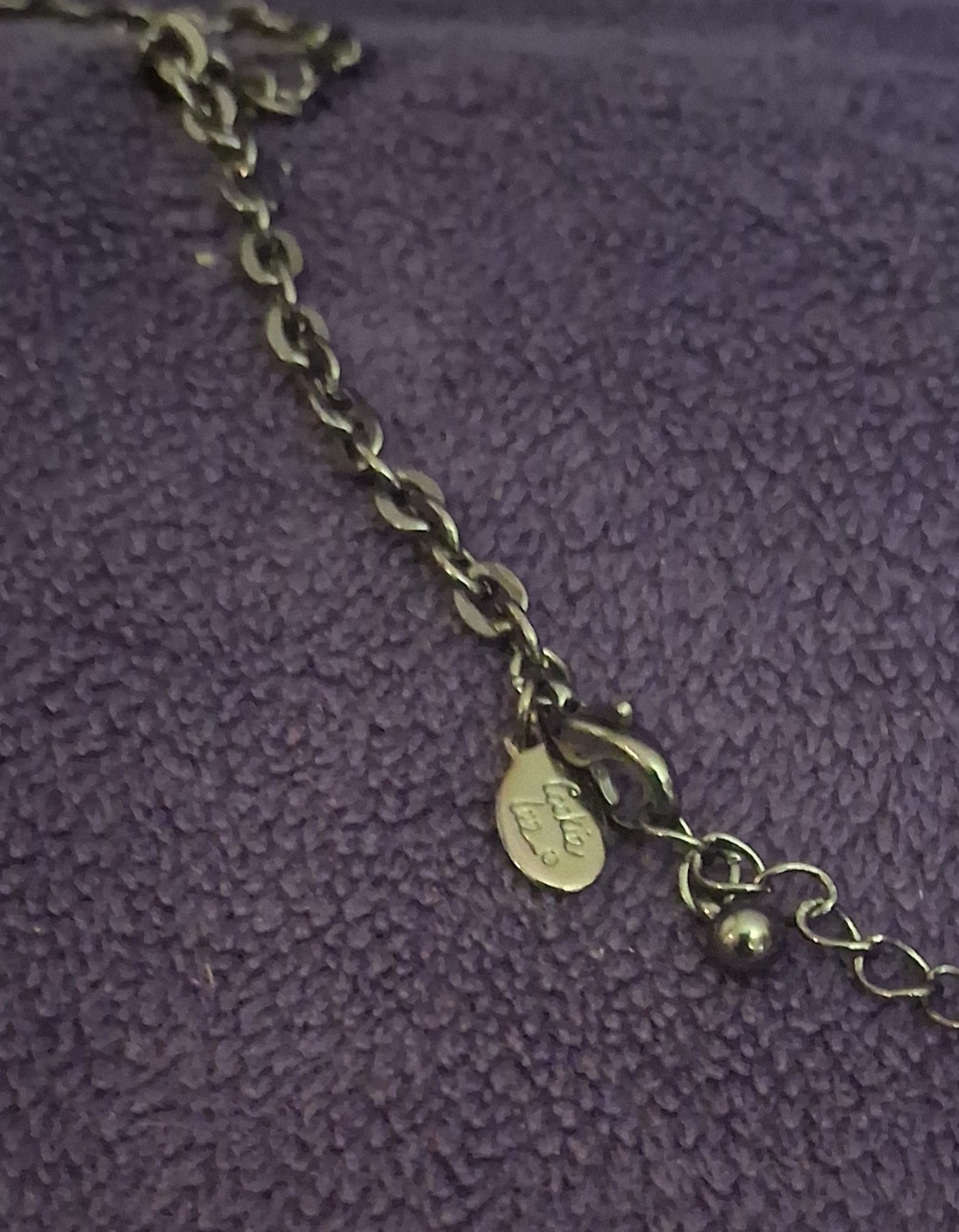 Cookie Lee Vintage Y2K Multi Charm Cluster Necklace Pave Rhinestone Glass Heart
