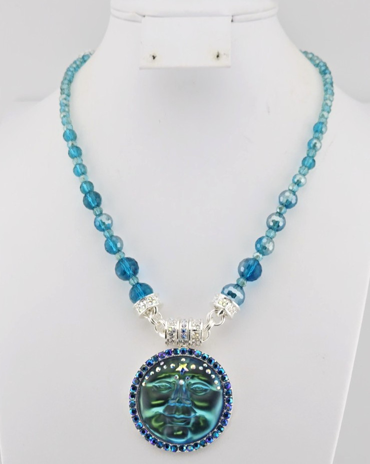Kirks Folly Venus Seaview Water Moon 35mm Enhancer & Belle Necklace SS #35