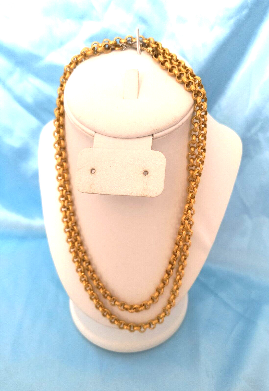 Women’s Necklace Goldtone Chain Links with Hook Style Closure Appx. 38 Inches