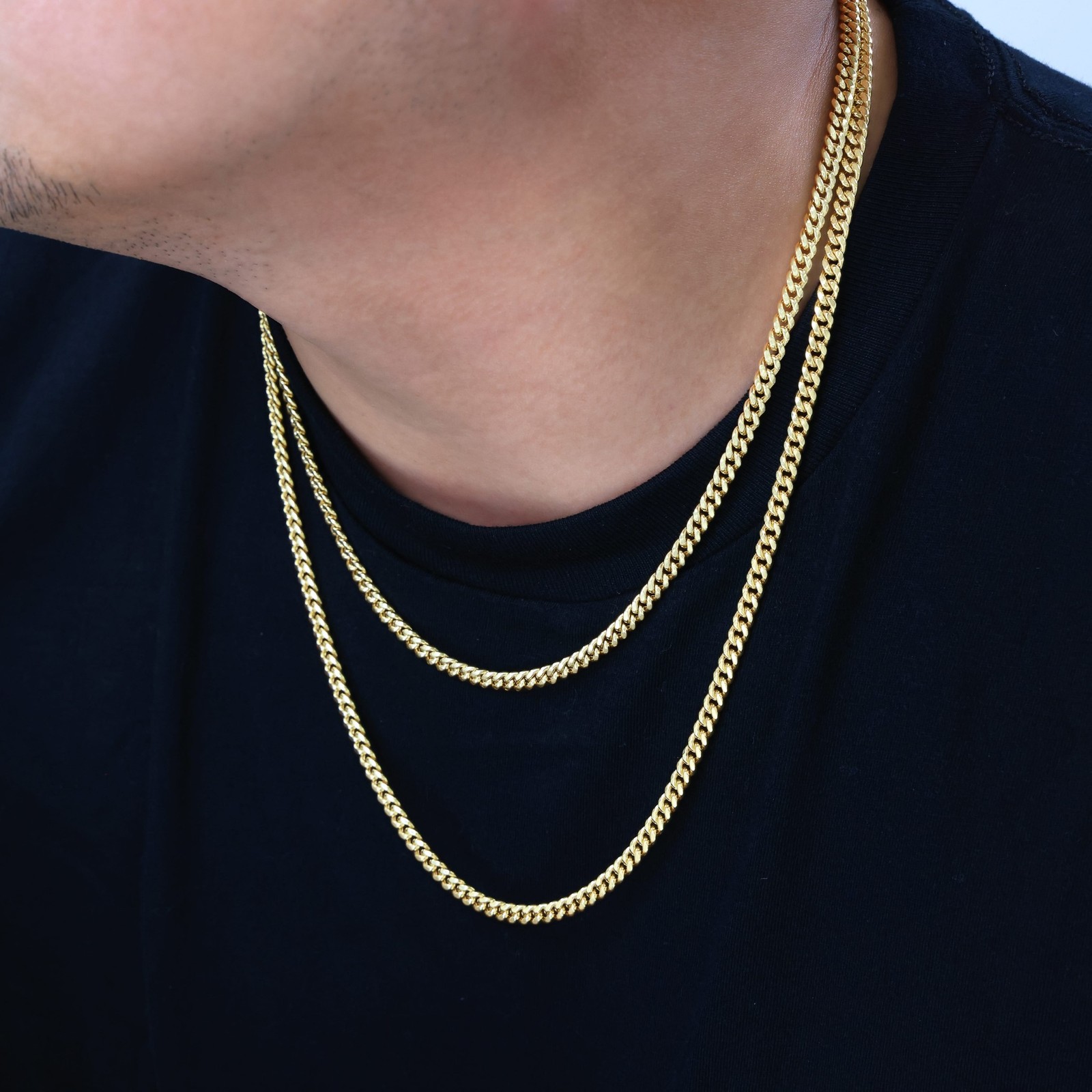14K Yellow Gold 3mm-12.5mm Miami Cuban Link Chain Necklace Mens Women 16″- 30″