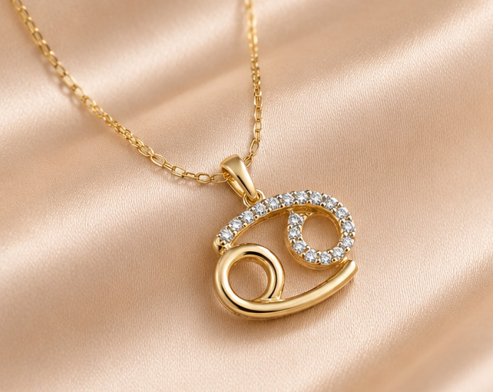 2ct Simulated Diamond Engagement Women Infinity Pendant 14k Yellow Gold Plated