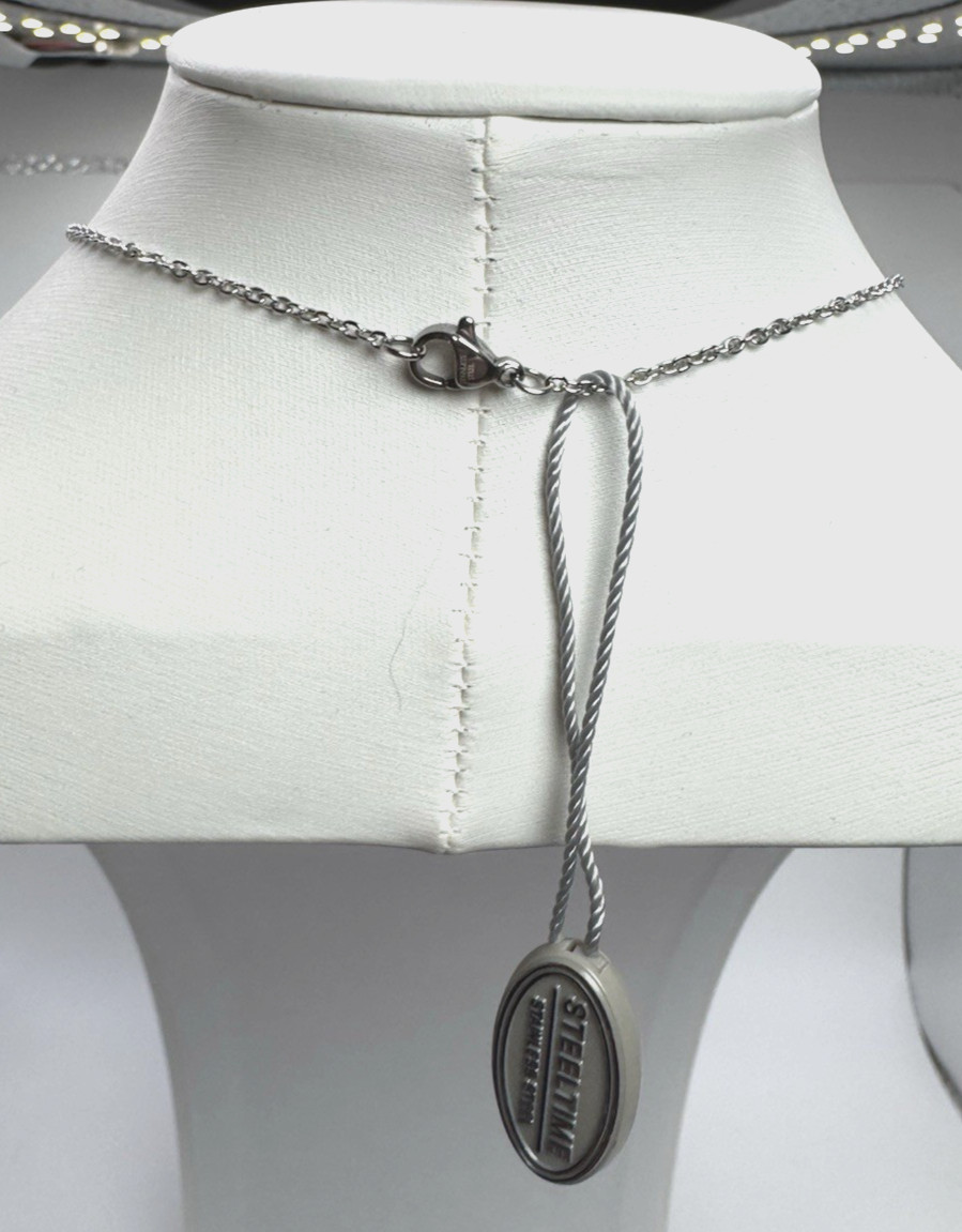 925 Sterling Silver Dragon Pendant Necklace 15mm Thai Black Spinel steel chain