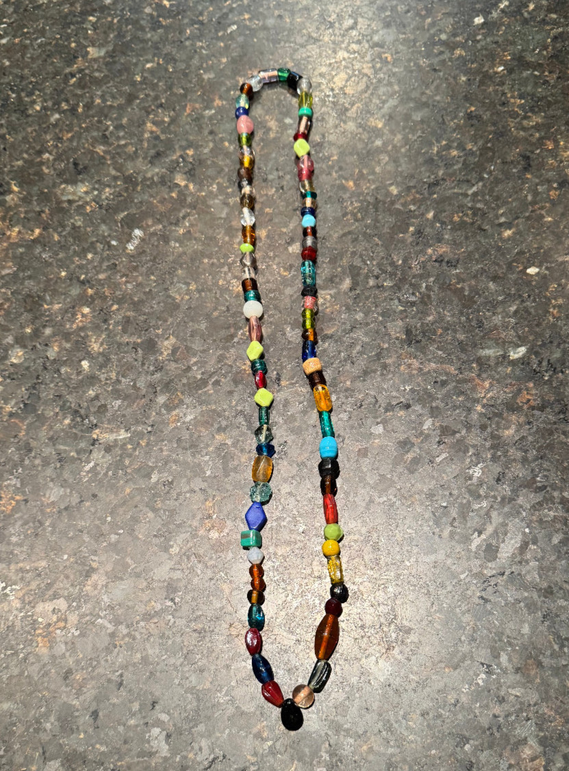 3 Long Necklaces Lot Colorful Glass/Stones/Plastic Beads Various 15-19” Long