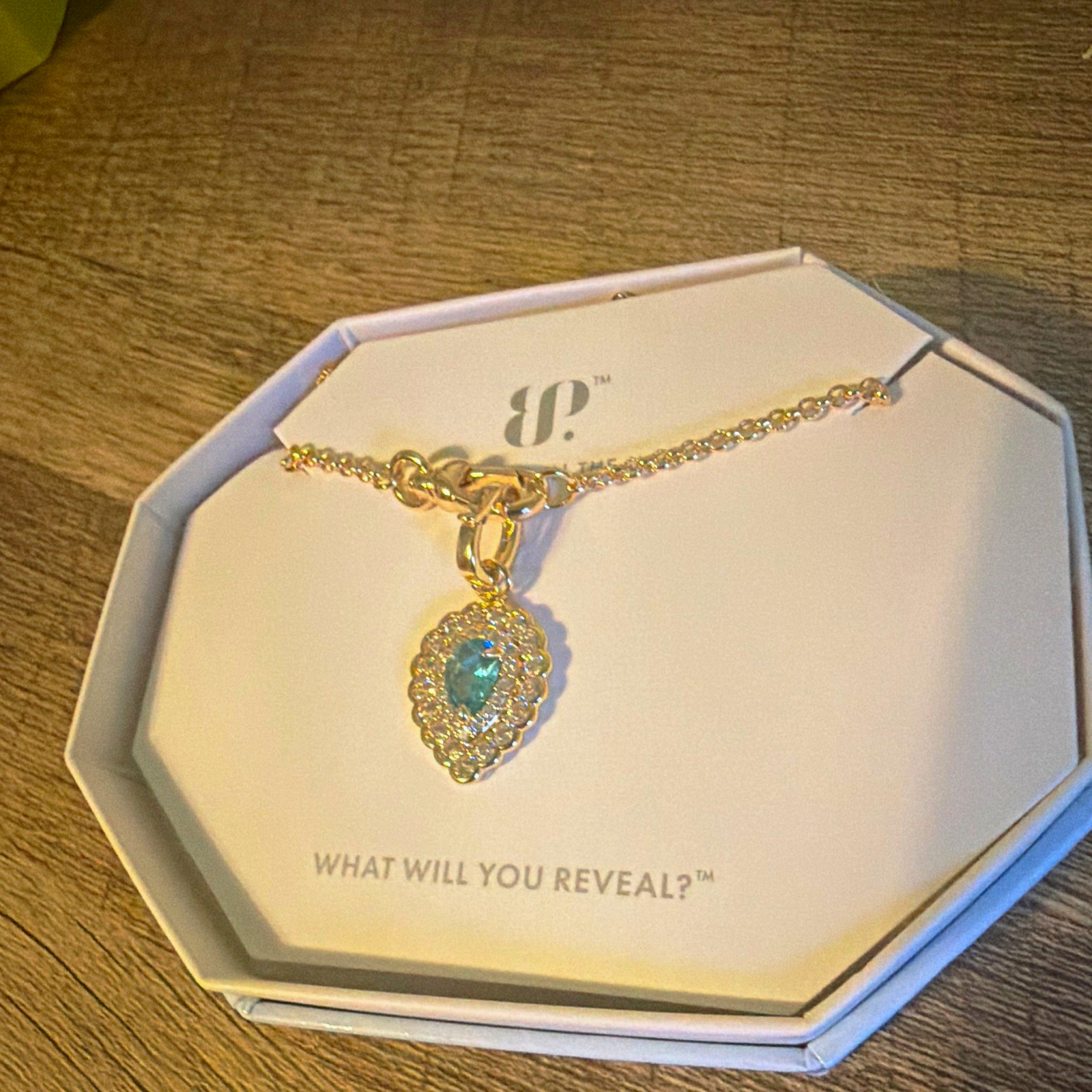 BP OG “It Only Takes One Glance” Paraiba Tourmaline on Gold Plating NK84235